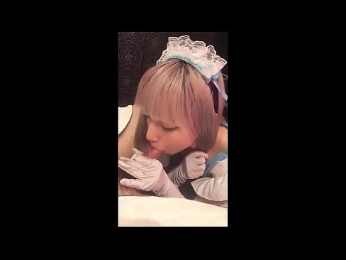 ❤️ Idol ya Kijapani [mayuka], vazi la msichana wa Kifaransa, sehemu ya 1, blowjob na kujipaka losheni Pono ya Kirusi